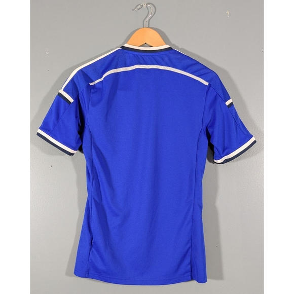 Adidas adizero blue soccer jersey short sleeve size Small - Picture 3 of 13